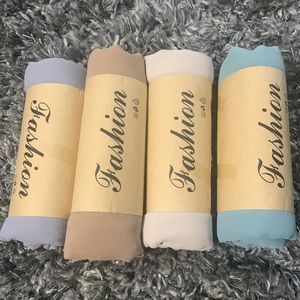 Set of 4 hijabs scarves